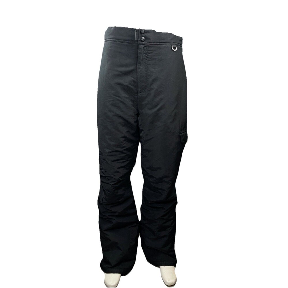SLALOM Men L Black Ski Snowboard Pants Cold Weather Snowmobile Baggy Outer Layer